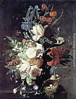 A Vase of Flowers by Jan Van Huysum